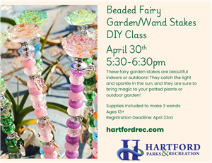 Beaded Fairy Garden Stakes DIY Class