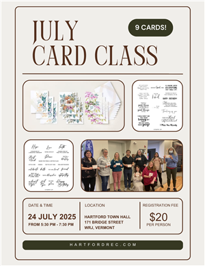 July Card Class