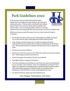 Park Guidelines 2022