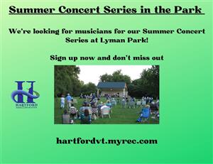 Summer Concert Series sign ups